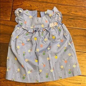 Floral Blue Kids Dress